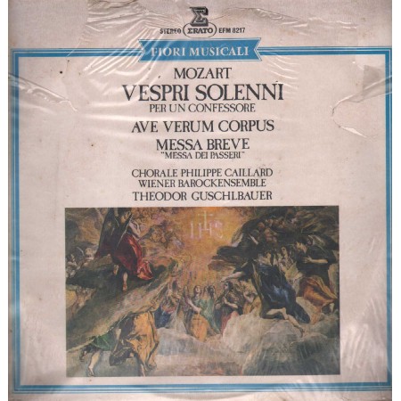 Mozart, Caillard, Guschlbauer LP Vinile Vespri Solenni / Erato – EFM8217 Sigillato