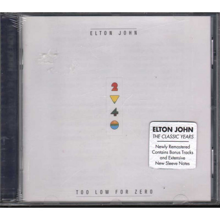 Elton John - CD Too Low For Zero Nuovo Sigillato 0731455847529