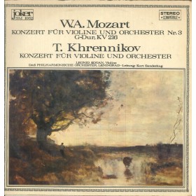 Kogan, Mozart LP Vinile Konzert Fur Violine Und Orchester / Joker – SM1062 Nuovo Kogan, Mozart LP Vinile Konzert Fur Violine Und Orchester / Joker – SM1062 Nuovo