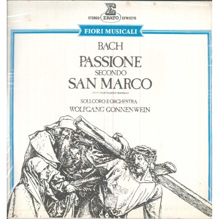 Bach, Gonnenwein LP Vinile Passione Secondo San Marco / Erato ‎– EFM8216 Sigillato
