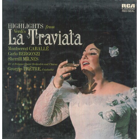 Verdi, Caballé, Bergonzi LP Vinile La Traviata / RCA ‎– RL42428 Sigillato