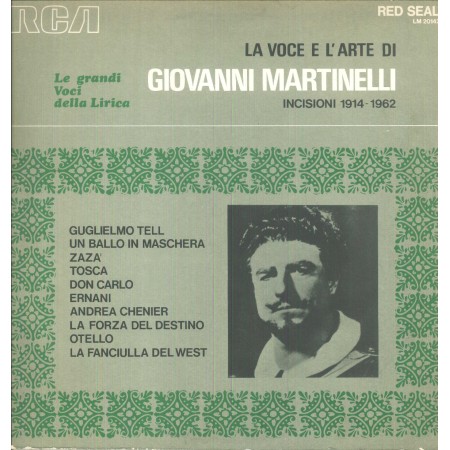 Giovanni Martinelli LP Vinile La Voce E L'Arte Di Martinelli / LM20142 Nuovo