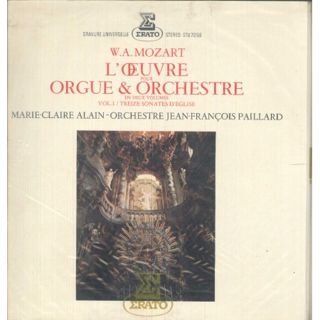 Mozart, Claire Alain LP Vinile Sonates D'Eglise Pour Orgue Et Orchestre / STU70159 Sigillato