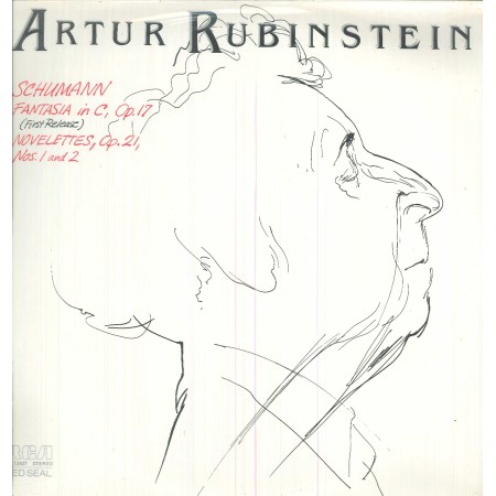 Rubinstein, Schumann LP Vinile Fantasia In C / Novelettes, Op. 21 / RL13427 Sigillato