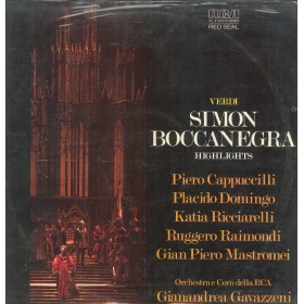 Giuseppe Verdi LP Vinile Simon Boccanegra Highlights / RCA Red Seal – RL31330 Sigillato Giuseppe Verdi LP Vinile Simon Boccanegra Highlights / RCA Red Seal – RL31330 Sigillato