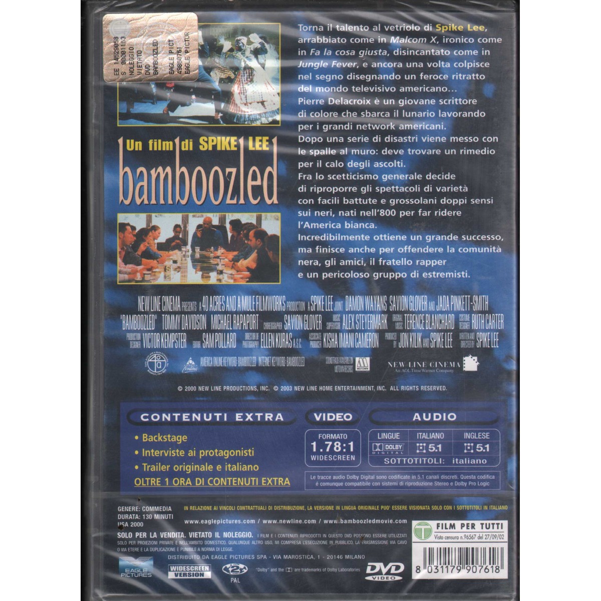 Bamboozled DVD Spike Lee 8031179907618 Sigillato