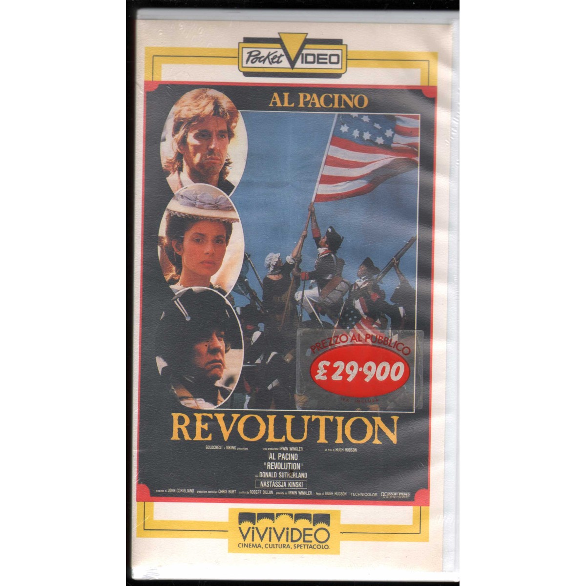 Revolution VHS Hugh Hudson / 8007654200192 Sigillato