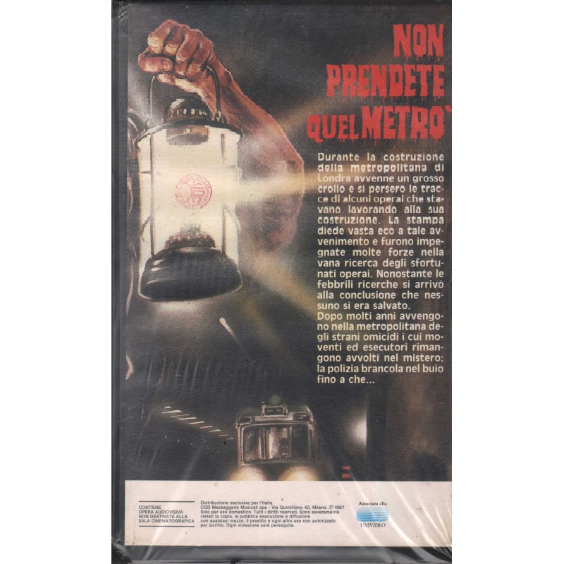 Non Prendete Quel Metro' VHS Gary Sherman / VHS071058 Sigillato