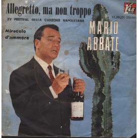Mario Abbate Vinile 7" 45 giri Allegretto, Ma Non Troppo / Miracolo D'Ammore / VLMQN056405 Mario Abbate Vinile 7" 45 giri Allegretto, Ma Non Troppo / Miracolo D'Ammore / VLMQN056405