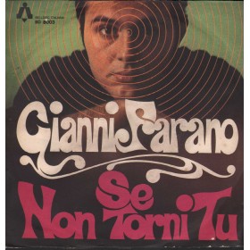 Gianni Farano Vinile 7" 45 giri Se Perdessi Te / Se Non Torni Tu / BD8003 Gianni Farano Vinile 7" 45 giri Se Perdessi Te / Se Non Torni Tu / BD8003