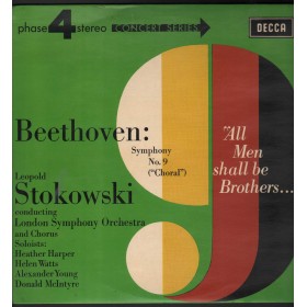 Beethoven / Leopold Stokowski Lp Symphony No. 9 Choral / Decca Phase 4 Nuovo Beethoven / Leopold Stokowski Lp Symphony No. 9 Choral / Decca Phase 4 Nuovo