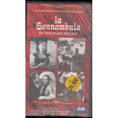 La Sonnambula Di Bellini VHS Cesare Barlacchi / 8012812840622 Sigillato