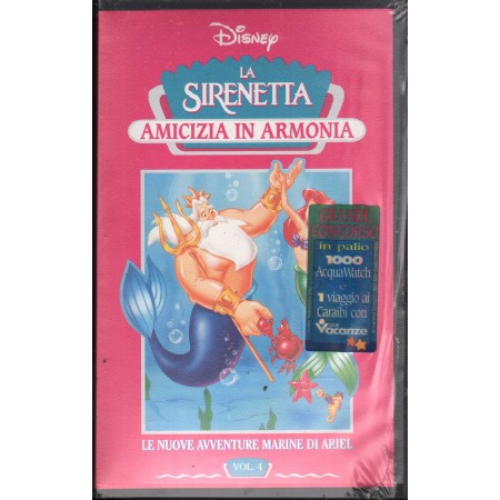 La Sirenetta Amicizia In Armonia, Vol. 4 VHS Walt Disney / 8007038345556 Sigillato