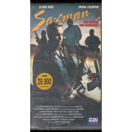 Saxman, Lui Suona Per Uccidere VHS Cedric Sundstrom / 8012812840820 Sigillato