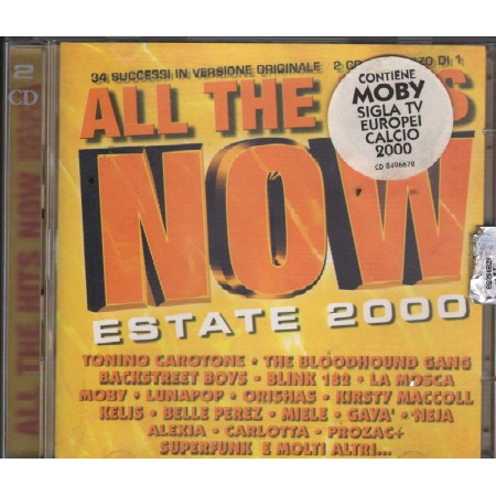 Various CD All The Hits Now Estate 2000 Virgin ‎8496672 Nuovo