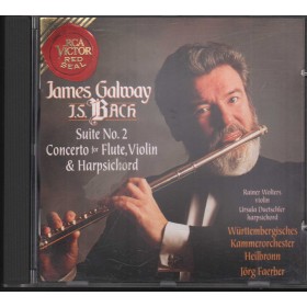 Galway, Bach CD Suite N. 2 Concerto For Flute, Violin, E Harpsichord  Nuovo Galway, Bach CD Suite N. 2 Concerto For Flute, Violin, E Harpsichord  Nuovo