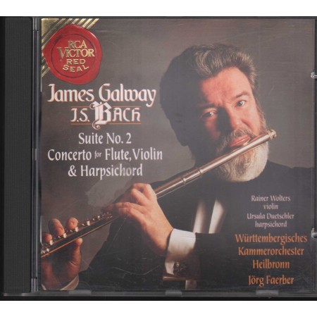 Galway, Bach CD Suite N. 2 Concerto For Flute, Violin, E Harpsichord  Nuovo