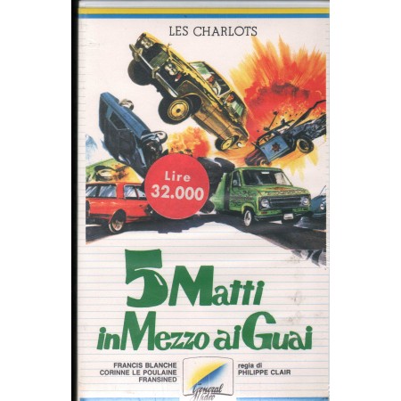 5 Matti In Mezzo Ai Guai VHS Philippe Clair Univideo - 021368 Sigillato