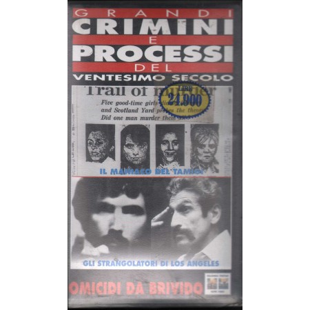 Grandi Crimini E Processi Del Ventesimo Secolo, Omicidi Da Brivido VHS CC70302 Sigillato