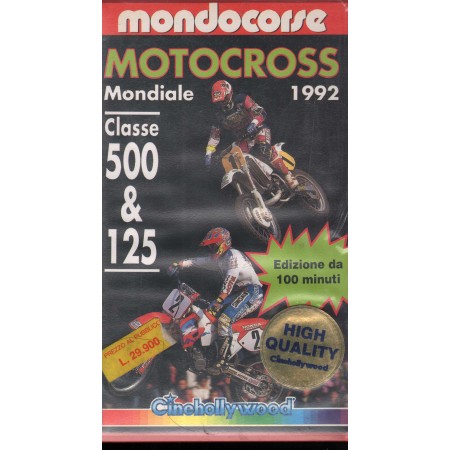 Motocross Mondiale 1992 Classe 500, 125 VHS Mondocorse Univideo - CHV8123 Sigillato