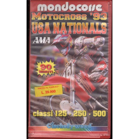Motocross'93 Usa Nationals 125, 250, 500 VHS Mondocorse Univideo - CHV8180 Sigillato
