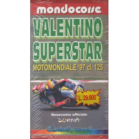 Valentino Superstar Motomondiale 97, Classe 125 VHS Mondocorse Univideo - CHV8384 Sigillato