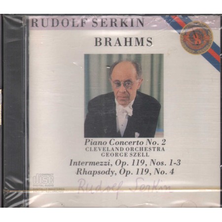Brahms, Serkin, Szell CD Piano Concerto No. 2, Intermezzi, Rhapsody CBS – MK42262 Sigillato