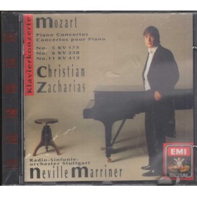 Mozart, Zacharias CD Piano Concertos,  Concertos Pour Piano CDC7541952 Sigillato Mozart, Zacharias CD Piano Concertos,  Concertos Pour Piano CDC7541952 Sigillato