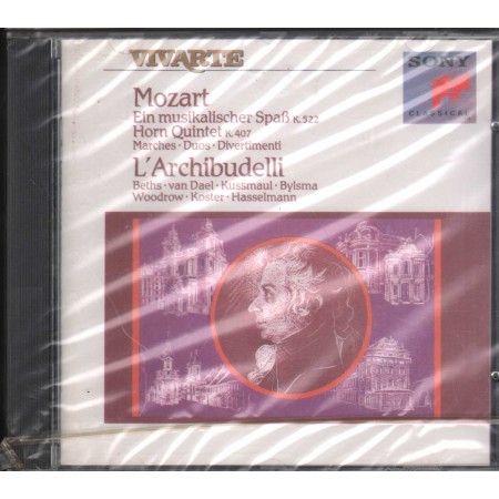 L'Archibudelli CD Mozart, Ein Musikalischer , Hornquintet, Marches, Duos Divertimenti Sony Classical – SK46702 Sigillato