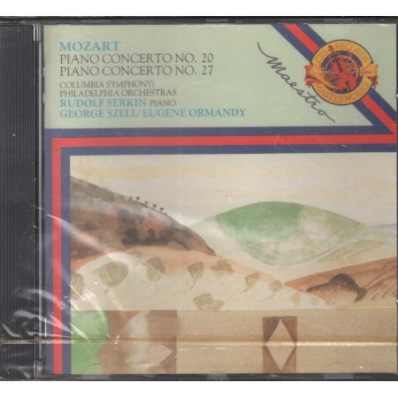 Mozart, Serkin, Szell, Ormandy CD Piano Concertos Nos 20, 27 CBS – MYK42533 Sigillato