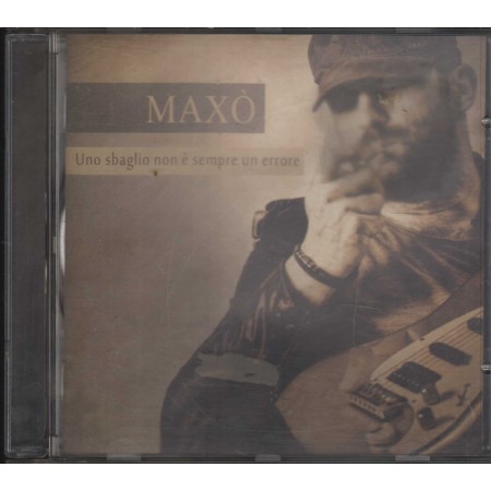 Maxo' Del Vecchio CD Uno Sbaglio Non E' Sempre Un Errore Columbia – 0888174855462 Nuovo