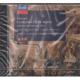 Mozart, Cleobury CD Coronation Mass, Missa Solemnis, Credo Mass Sigillato Mozart, Cleobury CD Coronation Mass, Missa Solemnis, Credo Mass Sigillato