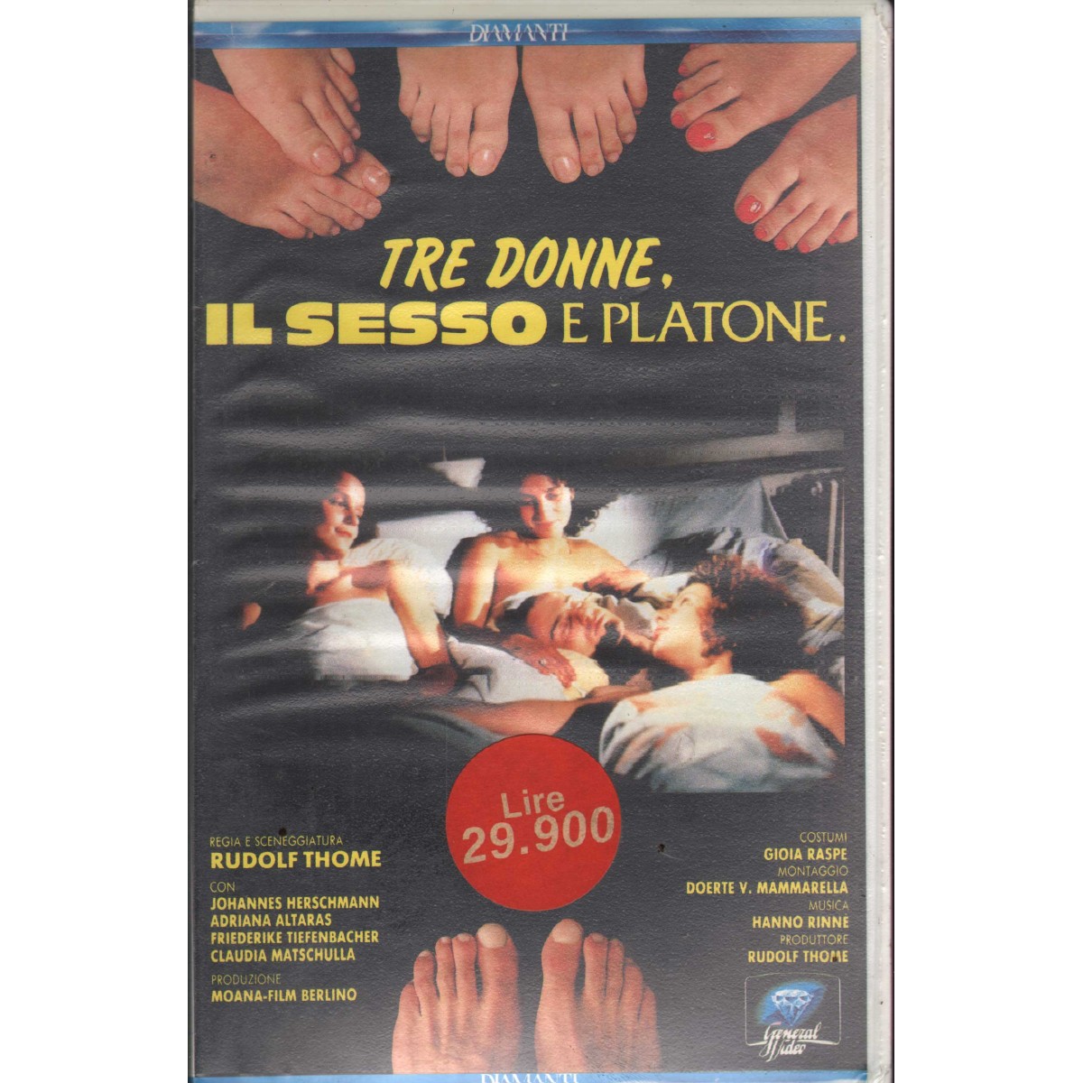 Tre Donne, Il Sesso E Platone VHS Rudolf Thome 29Z5101 Sigillato