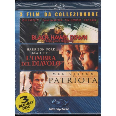 Cofanetto, Black Hawk Down, L'Ombra Del Diavolo, Il Patriota BRD Sony - BD193730 Sigillato