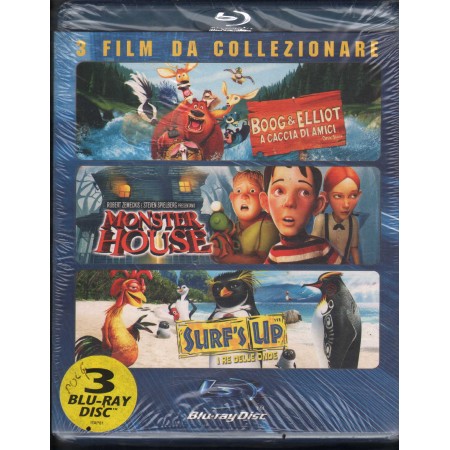 Cofanetto, Boog E Elliot, Surf's Up, Monster House BRD Sony - BD193630 Sigillato