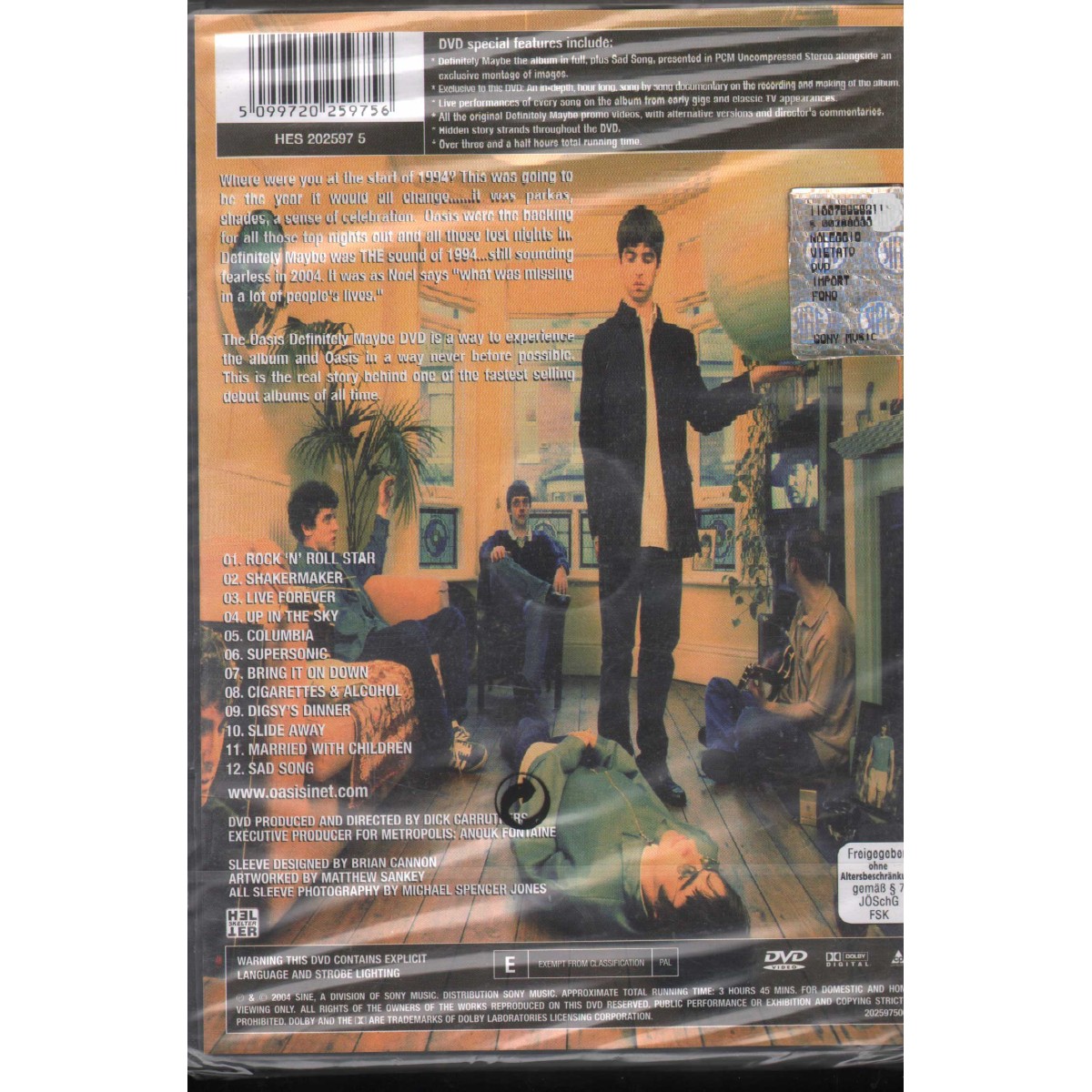 Oasis DVD Definitely Maybe Helter Skelter – HES2025975 Sigillato