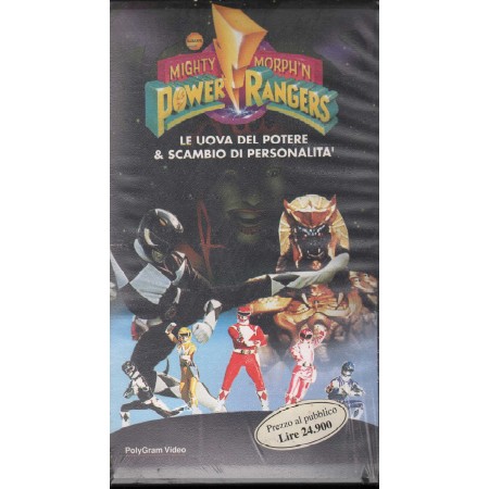 Power Rangers, Le Uova Del Potere E Scambio Di Personalità VHS Univideo – 632814301 Sigillato