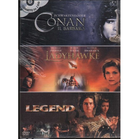 Conan, Ladyhawke, Legend DVD Milius, Donner, Ridley Universal - 24213PR Sigillato