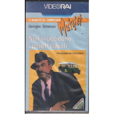 Commissario Maigret, Non Si Uccidono I Poveri Diavoli VHS Mario Landi Univideo – VRN2093 Sigillato