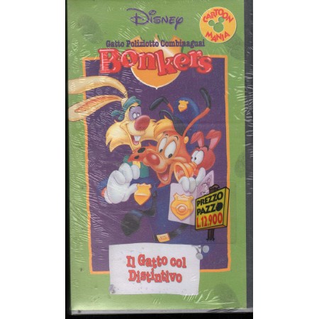 Bonkers - Il Gatto Col Distintivo VHS Andrew Birkin Univideo - VS8701 Sigillato