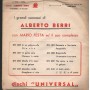 Alberto Berri Vinile 7" 45 giri Chitarra 'E Notte / A Perla Nera Universal DN321 Nuovo