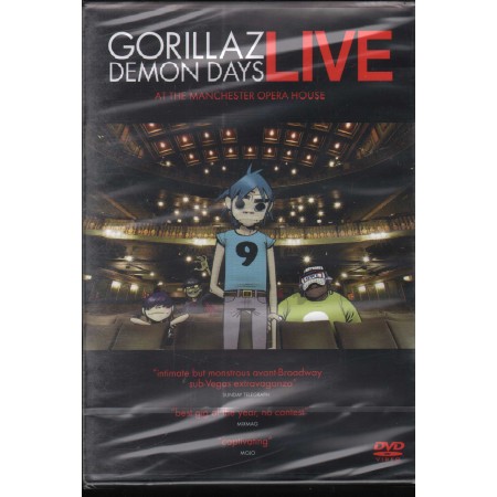 Gorillaz DVD Demon Days Live At The Manchester Opera House Parlophone – 009463562449 Sigillato