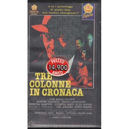 Tre Colonne In Cronaca VHS Carlo Vanzina Univideo - 1007102 Sigillato