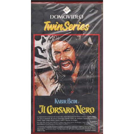 Twin Series: Il Corsaro Nero, The Shaping Staff VHS Sollima, Kachivas Univideo - 02001 Sigillato