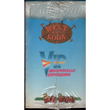 West And Soda - Vip Mio Fratello Superuomo VHS Bruno Bozzetto Univideo - 00000 Sigillato