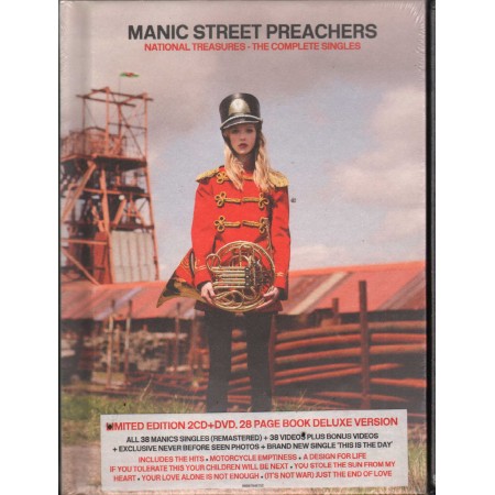 Manic Street Preachers DVD CD National Treasures - The Complete Singles Sony Music – 88697946152 Sigillato