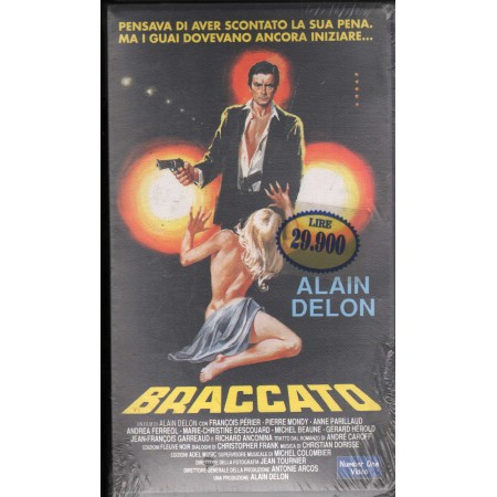 Braccato VHS Alain Delon Univideo - CN53912 Sigillato