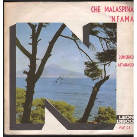 Domenico Attanasio Vinile 7" 45 giri Che Malaspina / 'Nfama Leon Disco – AW25 Nuovo Domenico Attanasio Vinile 7" 45 giri Che Malaspina / 'Nfama Leon Disco – AW25 Nuovo