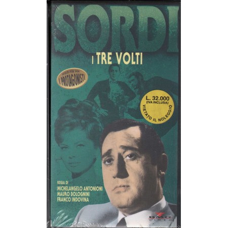 Sordi: I Tre Volti VHS Antonioni, Bolognini, Indovina Univideo - PAR201 Sigillato