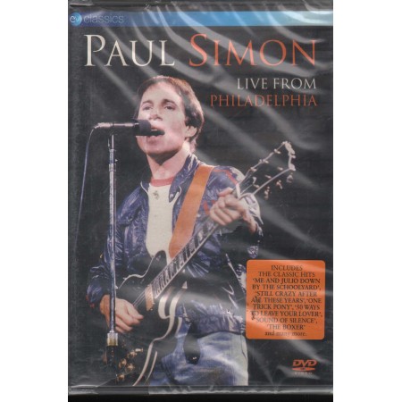 Paul Simon DVD Live From Philadelphia EV Classics – EVDVD067 Sigillato